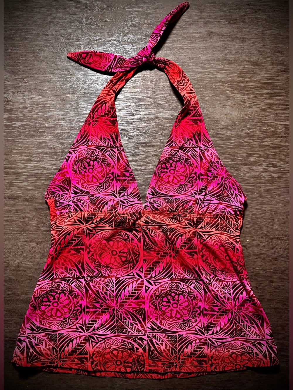 La Blanca Y2K Vintage Tankini Swimsuit Halter Tank Top S 8
